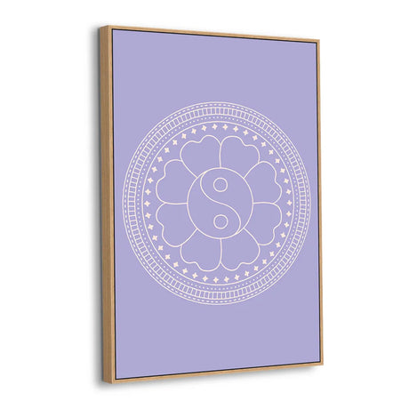 Serene Yin Yang Mandala Canvas Wall Art