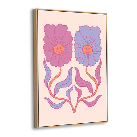 Smiling Blooms Canvas Wall Art