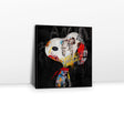 Snoopy Graffiti On Black Canvas Wall Art