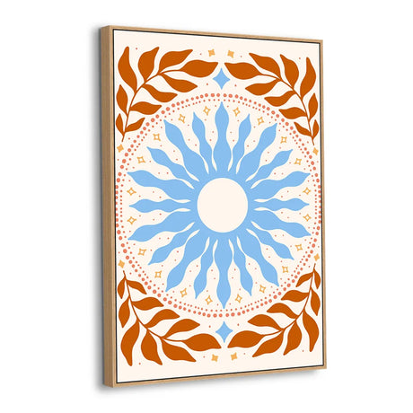 Solar Bloom Canvas Wall Art
