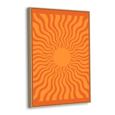 Solar Vibes Radiant Sun Canvas Wall Art