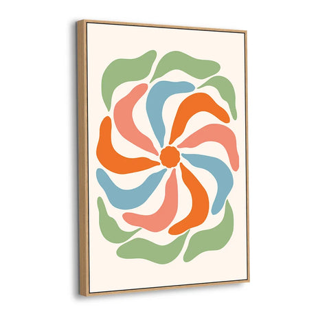Spiral Bloom Canvas Wall Art