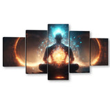 Spiritual Awakening Meditation Canvas Wall Art