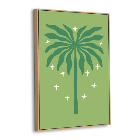 Starry Palm Tree Canvas Wall Art
