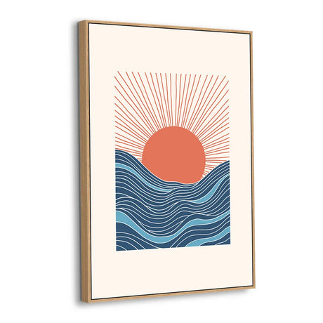 Sun Over Rolling Tides Canvas Wall Art