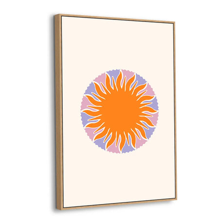 Sunburst Circle Canvas Wall Art