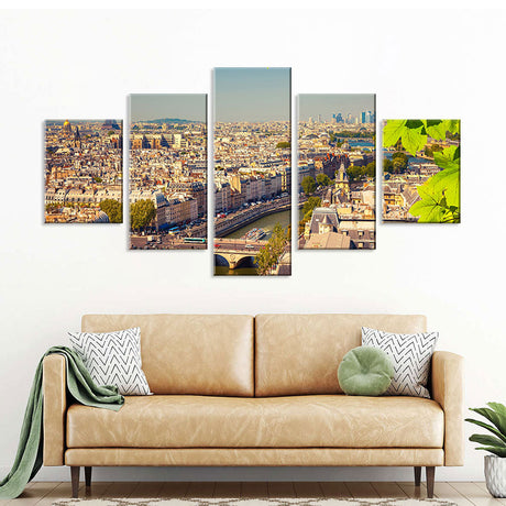 Sunny Paris Canvas Wall Art