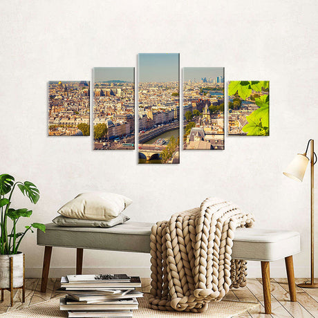 Sunny Paris Canvas Wall Art