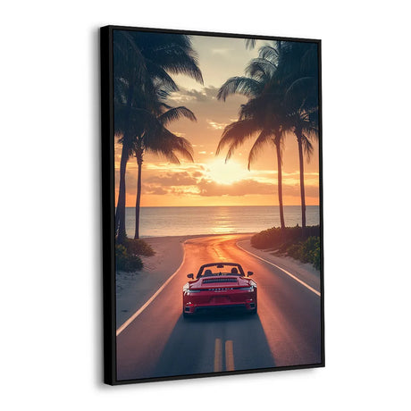 Sunset Drive Canvas Wall Art