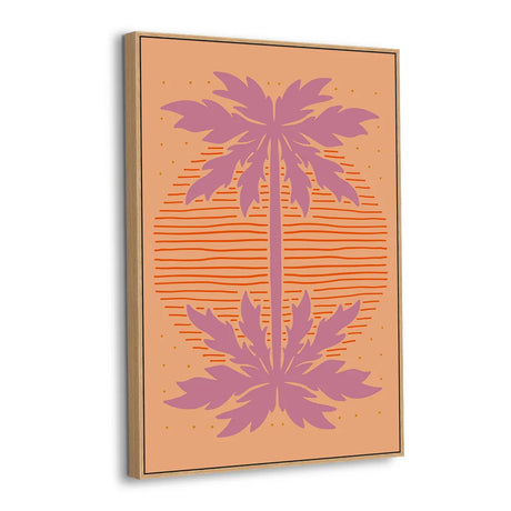 Sunset Mirage Palms Canvas Wall Art