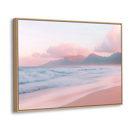 Sunset Waves - A Coastal Retreat Canvas Wall Art