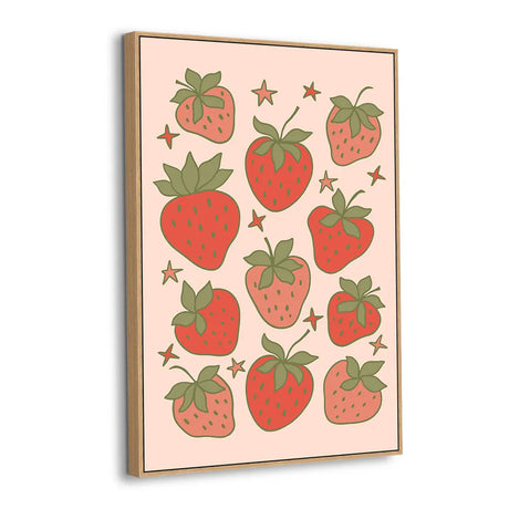 Sweet Strawberry Dreams Canvas Wall Art