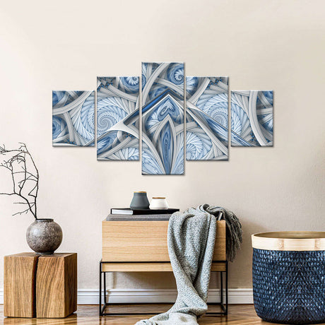 Symmetrical Fractal Design Canvas Wall Art