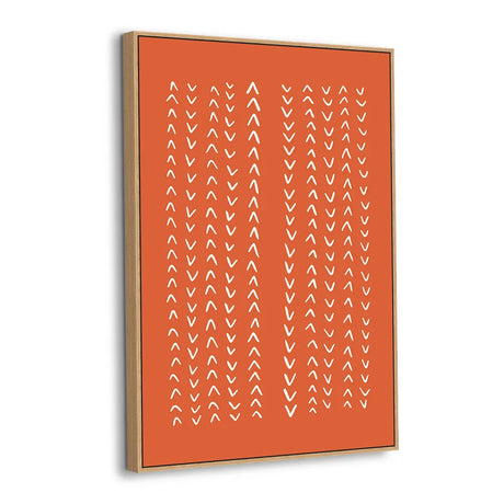 Terracotta Rhythm Minimalist Canvas Wall Art