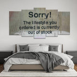 The Lifestyle You Ordered Canvas Wall Art