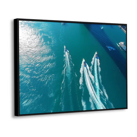 Thrill Of The Waves – Aerial Jet Ski Canvas