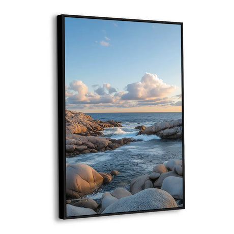 Tranquil Coastal Stream Canvas Wall Art