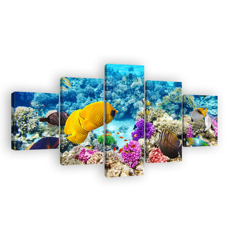 Colorful Coral Reef Canvas Wall Art