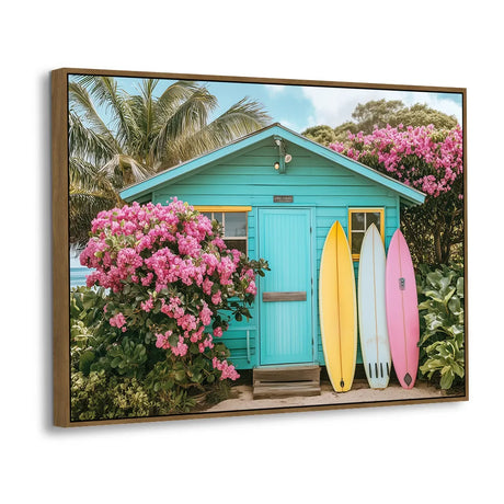 Tropical Beach Canvas Wall Art