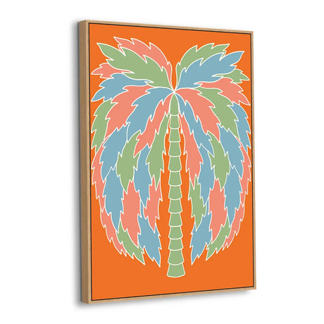 Tropical Whimsy Palm Canvas Wall Art