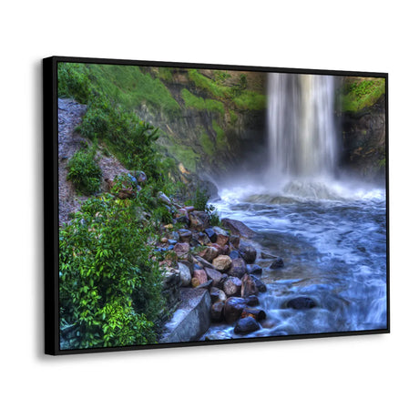 Verdant Falls Tranquility Canvas Wall Art