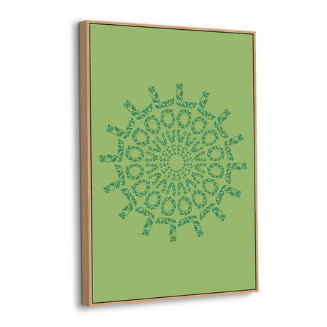 Verdant Spiral Botanical Canvas Wall Art