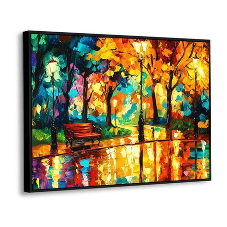 Vibrant Autumn Stroll-Canvas Wall Art