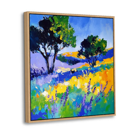Vibrant Countryside Landscape Canvas Wall Art