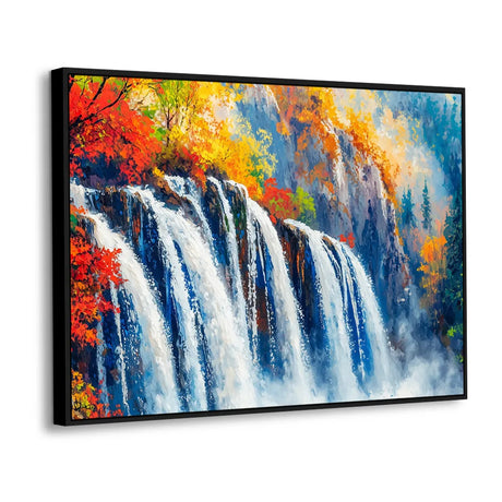 Vibrant Waterfall Canvas Wall Art