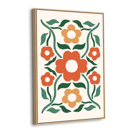 Vintage Garden Bloom Canvas Wall Art