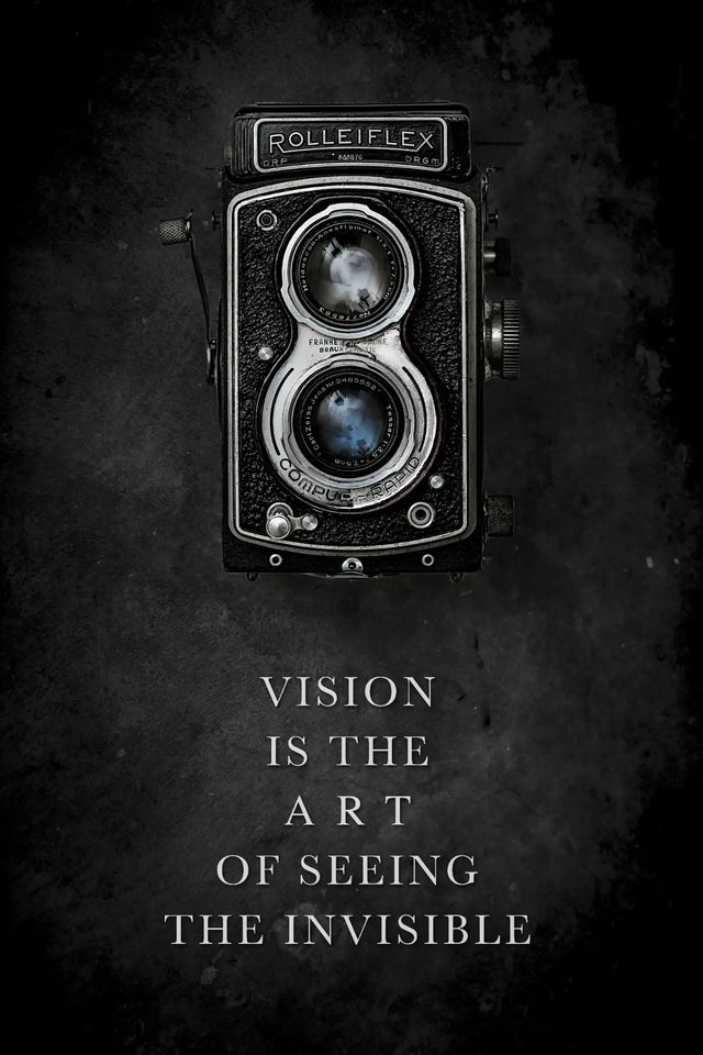 Vision is the Art of Seeing the Invisible Canvas Wall Art