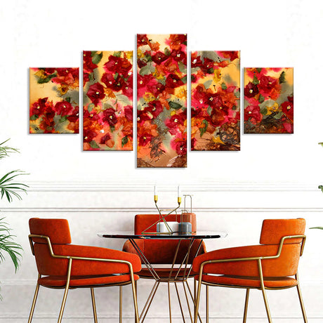 Floral Symphony Canvas Wall Art