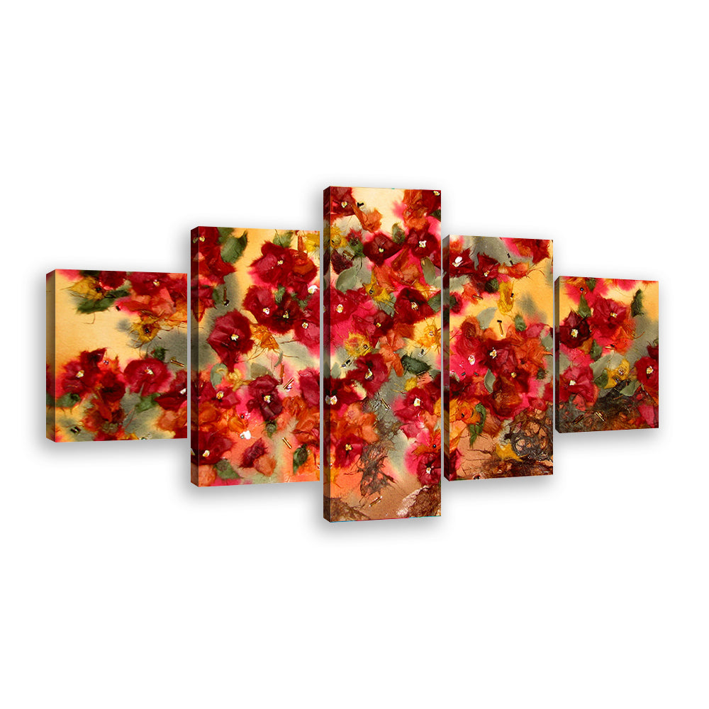 Floral Symphony Canvas Wall Art