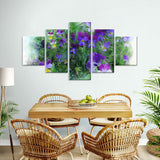 Enchanted Violet Blooms Canvas Wall Art