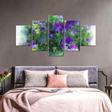 Enchanted Violet Blooms Canvas Wall Art