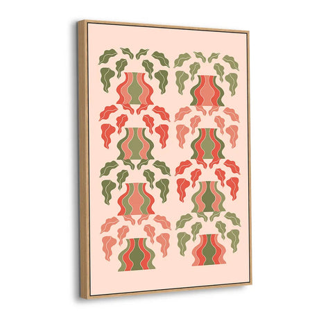 Wavy Botanicals in Harmony Canvas Wall Art