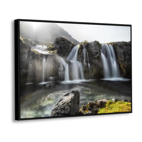 Whispers of the Highland Falls Canvas Wall Art
