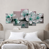 White Cherry Blossom Canvas Wall Art