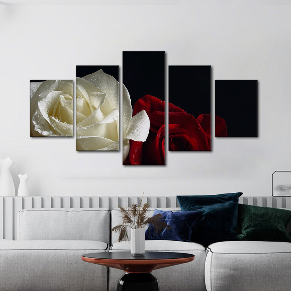 Elegance in Roses Canvas Wall Art