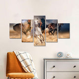 Wild Horses Running Canvas Wall Art