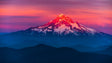 Majestic Sunset Mountain Canvas Wall Art
